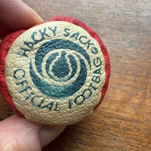 Vintage Original Hacky Sack Official Footbag 80s Hand Made 2-Panel 4151994